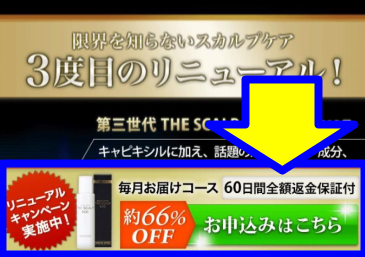 「お申込みはこちら」のバナーが表示された公式サイト画面